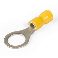 Наконечник кольцевой изолированный НКИ под сечение провода 4-6мм КВТ (отверстие ø10мм) картинка 